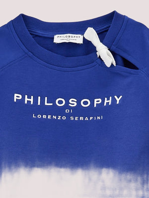 Felpa con fiocco I9G612 7031 /5601 PHILOSOPHY KIDS 