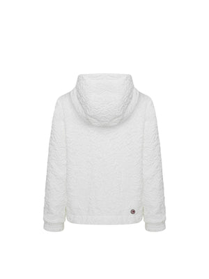 Giacca bianca con zip dorata