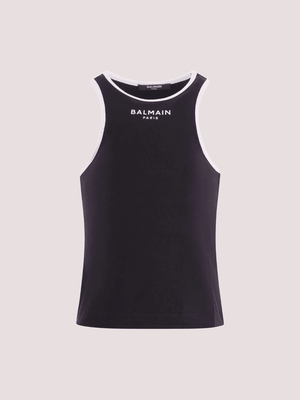 Top con logo stampato BY8A12 Z3277 /930BC BALMAIN 