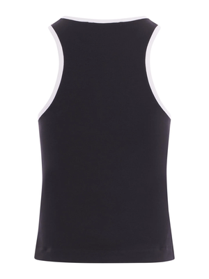 Top Balmain a costine con logo frontale BY8A12 Z3277 /930BC BALMAIN 