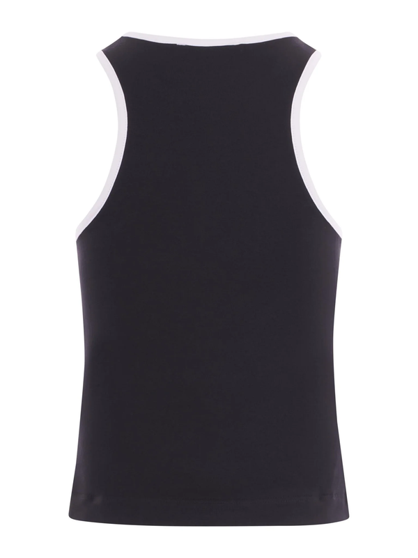 Top Balmain a costine con logo frontale BY8A12 Z3277 /930BC BALMAIN 