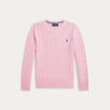 Maglione in cotone a trecce