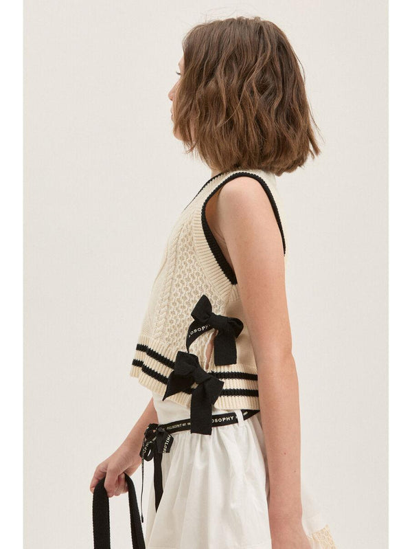Gilet con fiocchi I9G306 7034 /150 PHILOSOPHY KIDS 