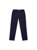 Pantaloni bambino blu navy in cotone stretch