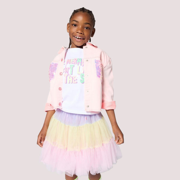 Giacca con tasche in paillettes U22156 /S51 BILLIEBLUSH 