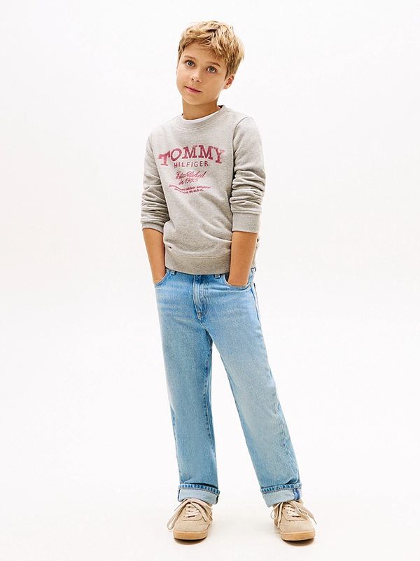 Felpa con stampa logo Tommy Hilfiger KB0KB10337T /A1G TOMMY HILFIGER 