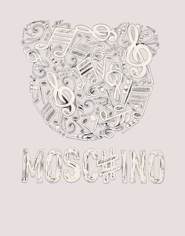 Felpa in cotone stampata HMF099 LDA58 /60100 MOSCHINO 