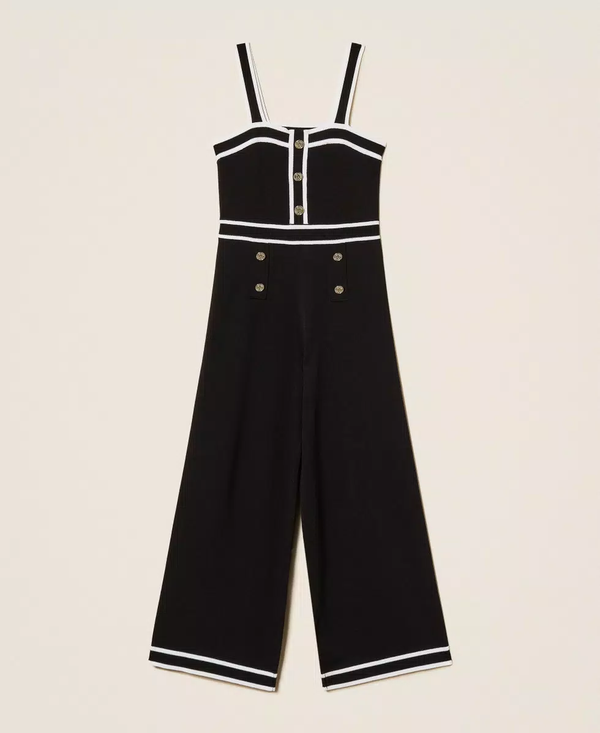 Tuta in maglia con bordature 261GJ3072 /11656 TWINSET 