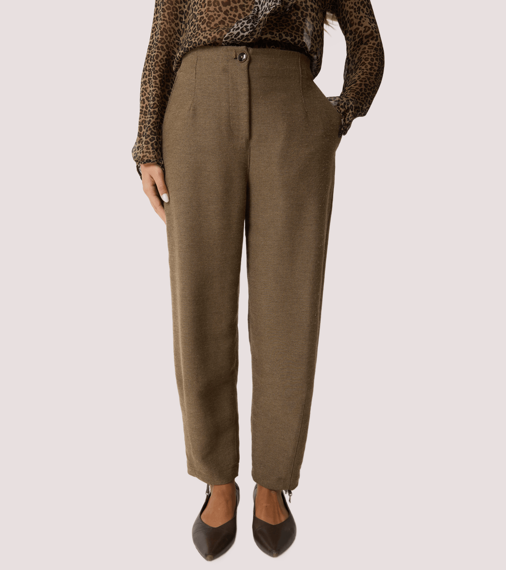 Pantaloni cropped con pinces e piega 521SD25015 /S2332 ALESSIA SANTI 