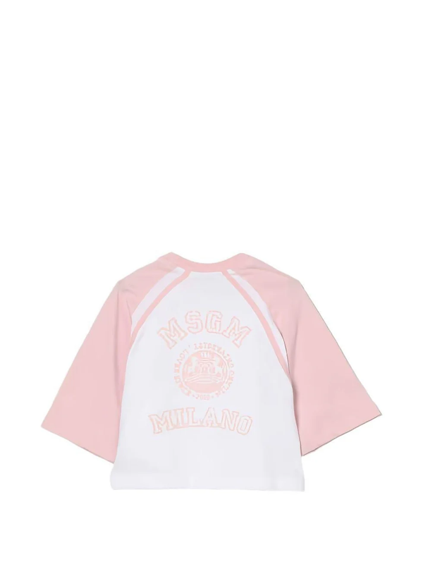 T-shirt con logo stampato S6MSJGTH024 /001/78 MSGM KIDS 