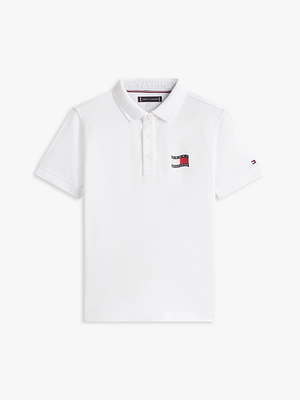 Polo con logo ricamato Tommy Hilfiger KB0KB10227J /YBR TOMMY HILFIGER 