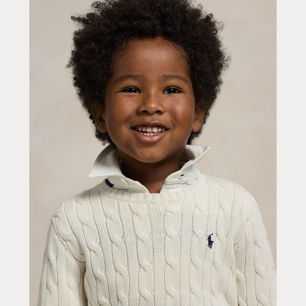 Maglione in cotone a trecce 322702674 /024 POLO RALPH LAUREN 