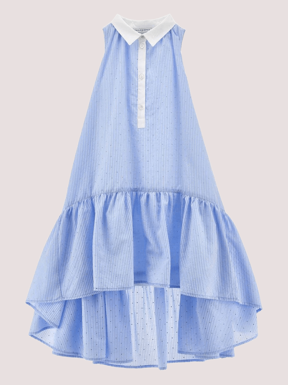 Abito a righe  con decorazione a strass I1G912 7316 /58 PHILOSOPHY KIDS 