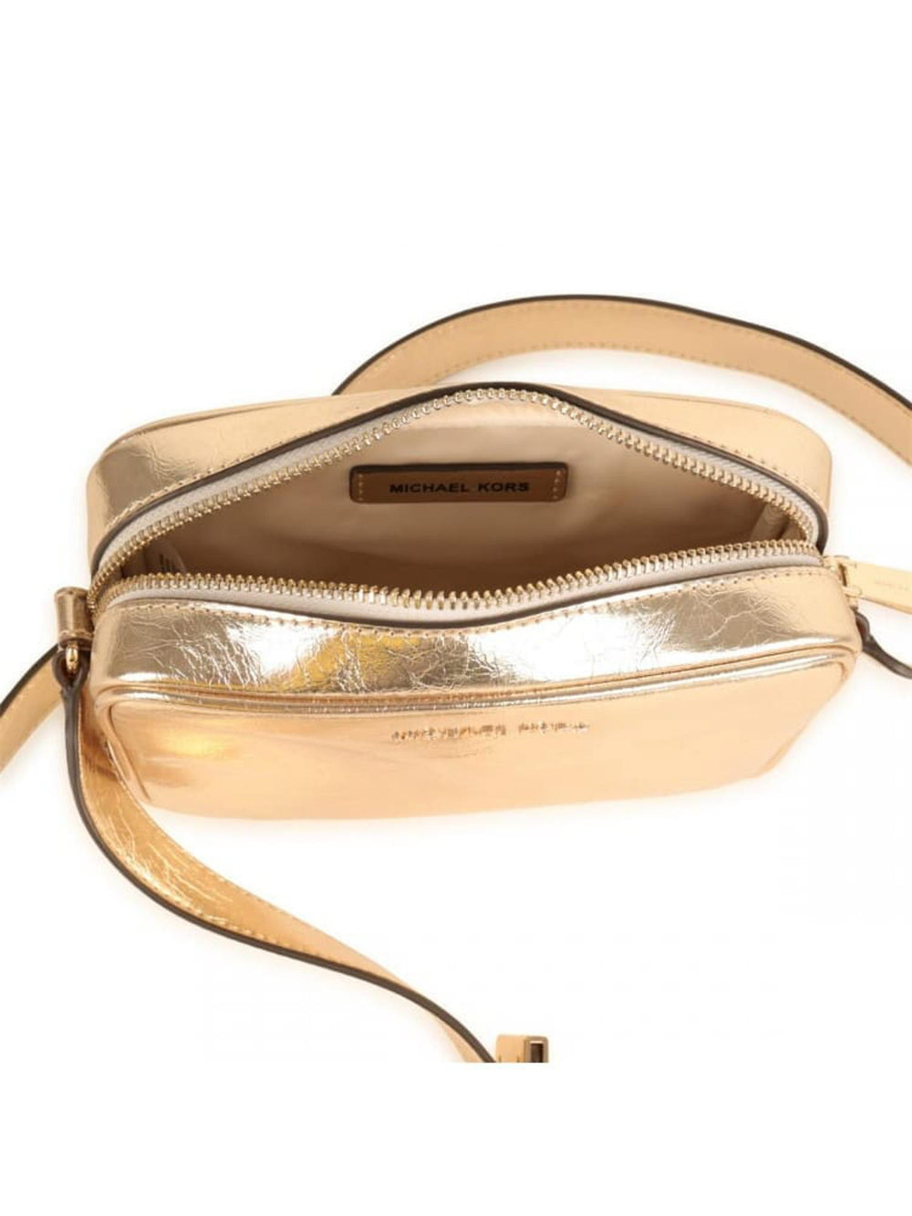 Borsa bambina dorata effetto metallizzato