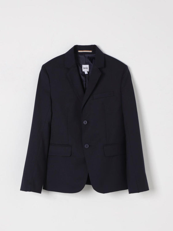 Giacca bambino blu elettrico elegante monopetto