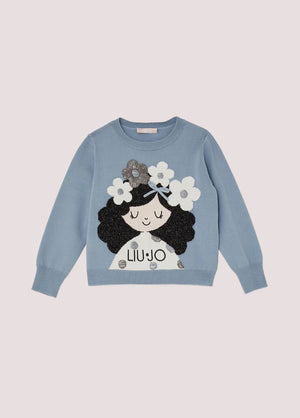 Maglia con stampa KF5057 MA12P /64010 LIU JO 