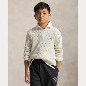 Maglione in cotone a trecce 323702674 /024 POLO RALPH LAUREN 