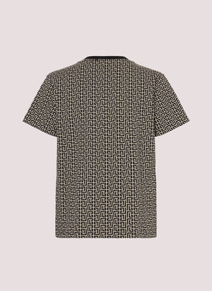T-shirt monogram BX8R01 Z2411 /106NE BALMAIN 