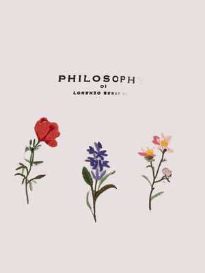 Cardigan righe fiori I9G802 7034 /150 PHILOSOPHY KIDS 