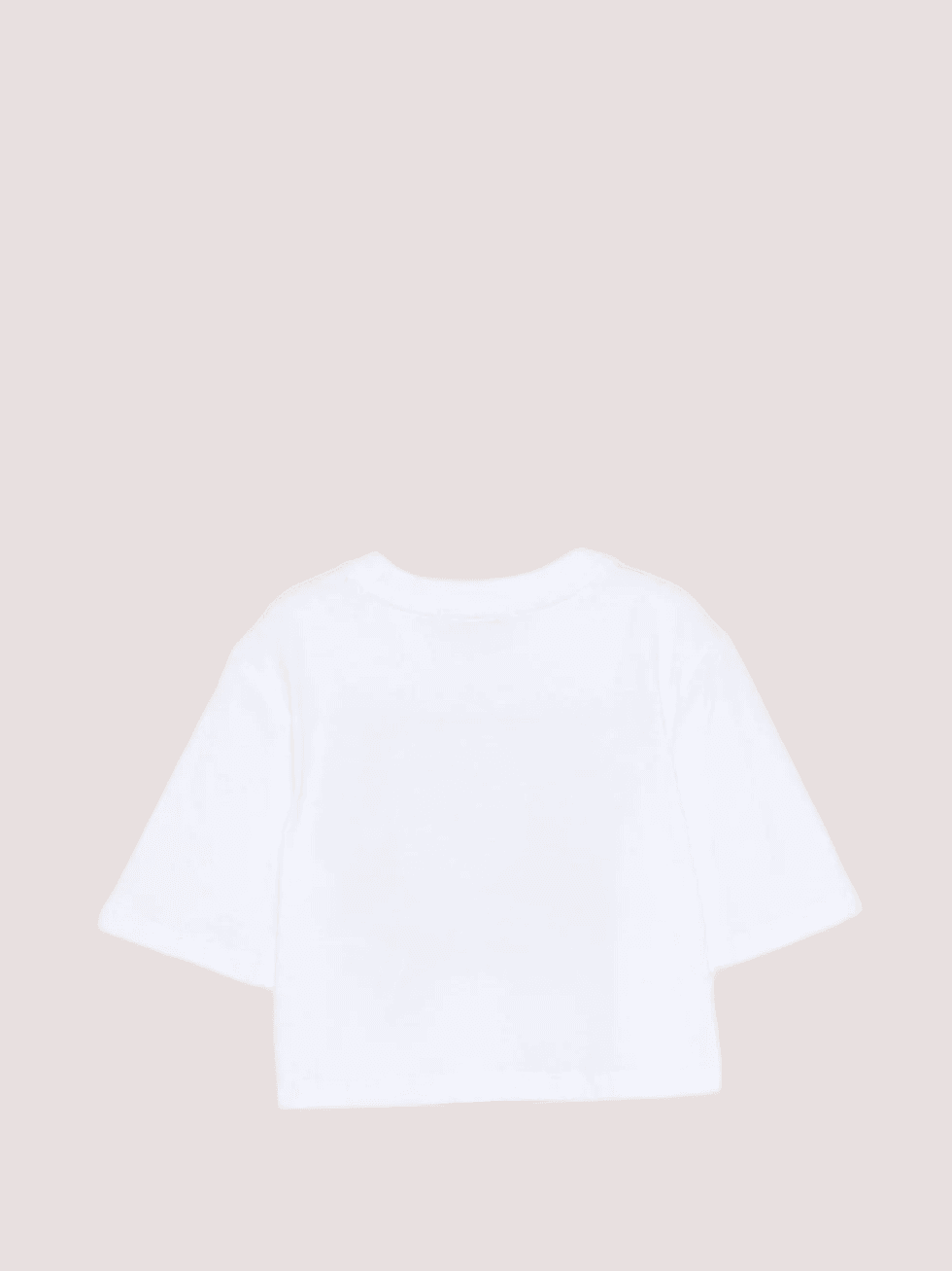 T-shirt cropped con logo stampato S6MSJGTH128 /001 MSGM KIDS 