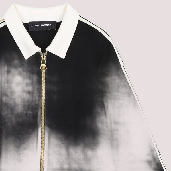 Cardigan con bande laterali Z31132 /09B KARL LAGERFELD 