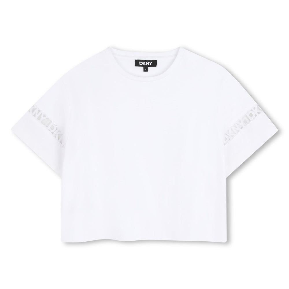 T-shirt con loghi ricamati D62623 /10P DKNY 