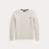 Maglione in cotone a trecce