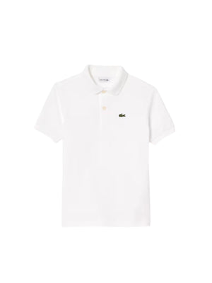 Polo bambino in cotone piqué a maniche corte