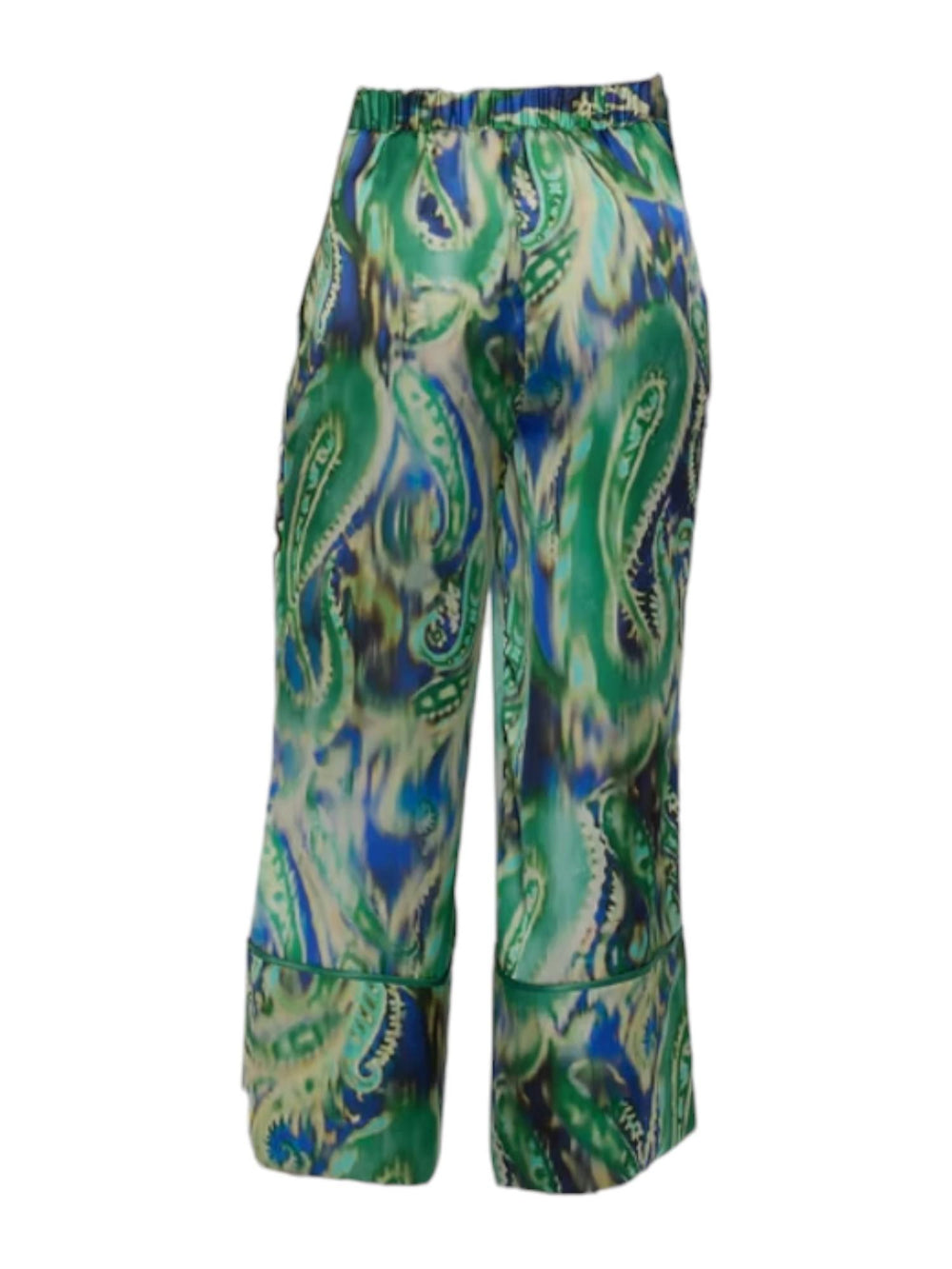 Pantaloni donna ampi stampati multicolor
