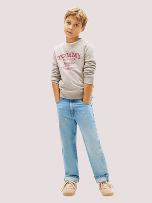 Felpa con stampa logo Tommy Hilfiger KB0KB10337T /A1G TOMMY HILFIGER 