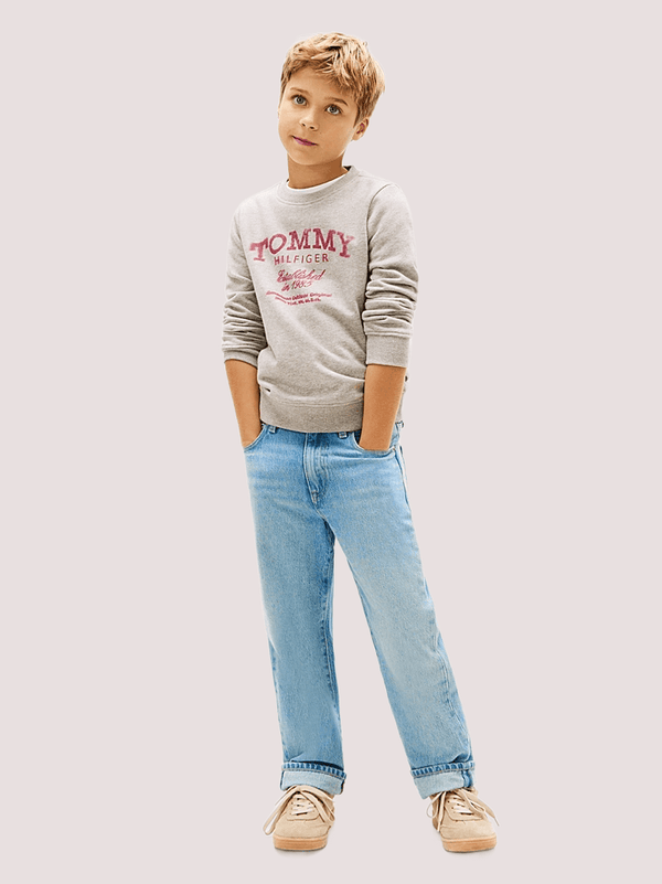 Felpa con stampa logo Tommy Hilfiger KB0KB10337T /A1G TOMMY HILFIGER 