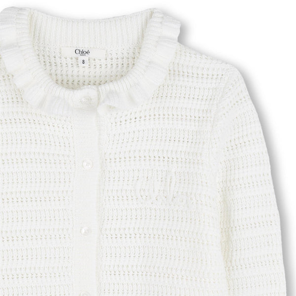 Cardigan con logo ricamato C21234 /117 CHLOE 