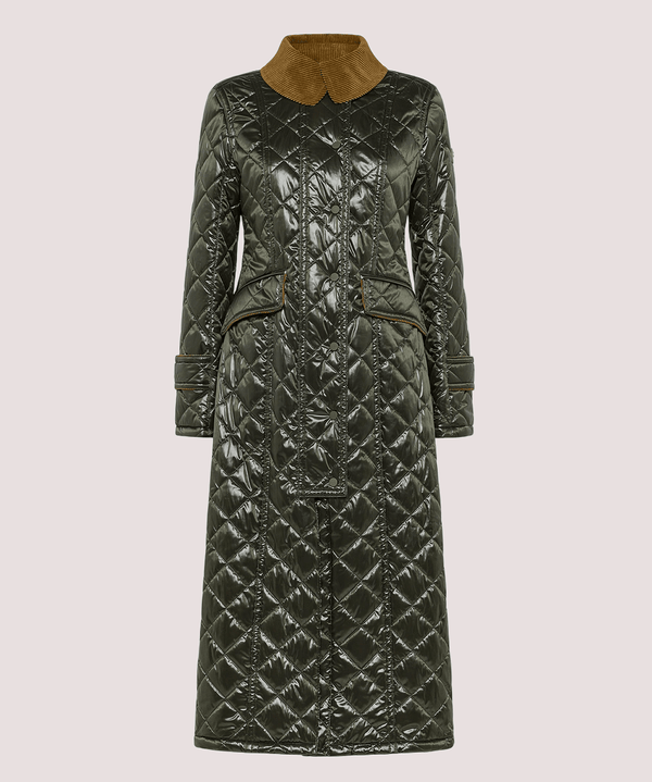 Cappotto lunga con colletto in velluto PED545004000217 /689 PEUTEREY 