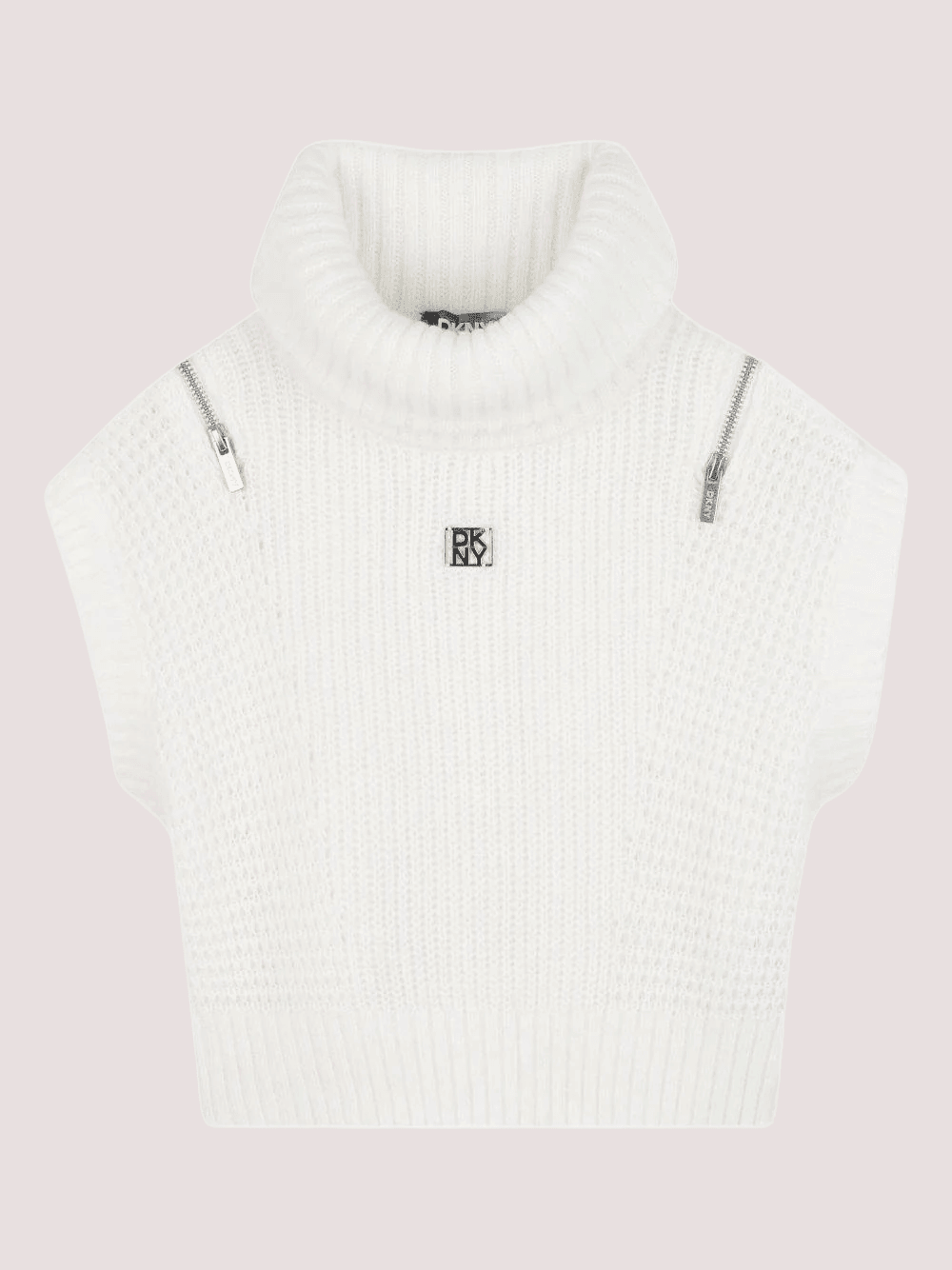 Maglione per bambina Dkny Kids bianco con collo alto D62382 /117 DKNY 