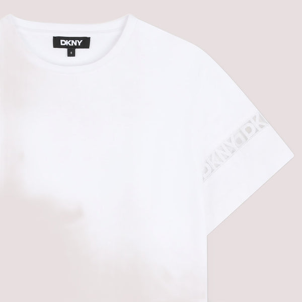 T-shirt con loghi ricamati D62623 /10P DKNY 