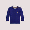 Maglione in cotone a trecce