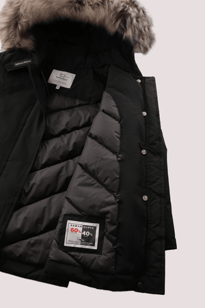 Arctic Parka da bambina con pelliccia removibile CFWKOU0221FRUT0641 /BLK WOOLRICH 