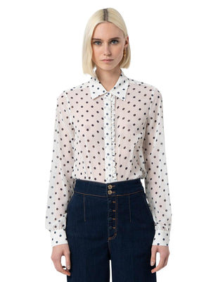 Pantaloni palazzo donna in denim scuro con bottoni