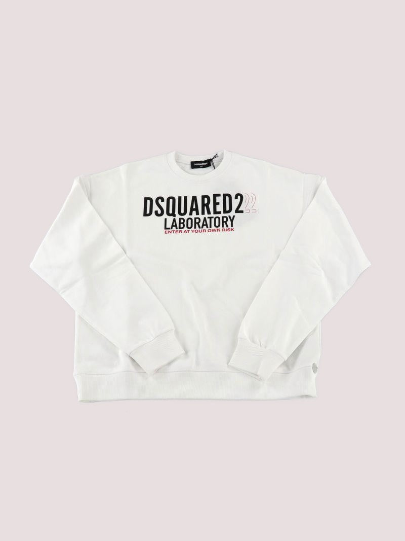 Felpa con logo avanti e dietro. DQ3006 D0ACC /DQ100 DSQUARED2 JUNIOR 