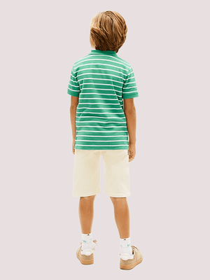 Polo a righe con logo Tommy Hilfiger KB0KB09103J /L5Y TOMMY HILFIGER 