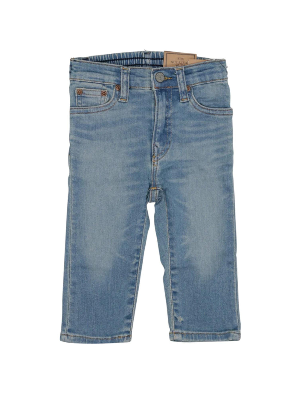 Jeans bambino denim chiaro con effetto slavato