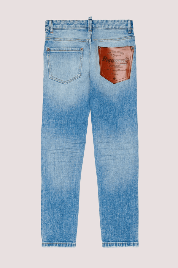 Jeans slim fit lavaggio blu chiaro - Cool Guy DQ3281 D0AF3 /DQ01 DSQUARED2 JUNIOR 