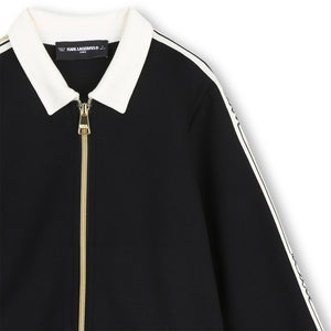 Cardigan con bande laterali Z31132 /09B KARL LAGERFELD 