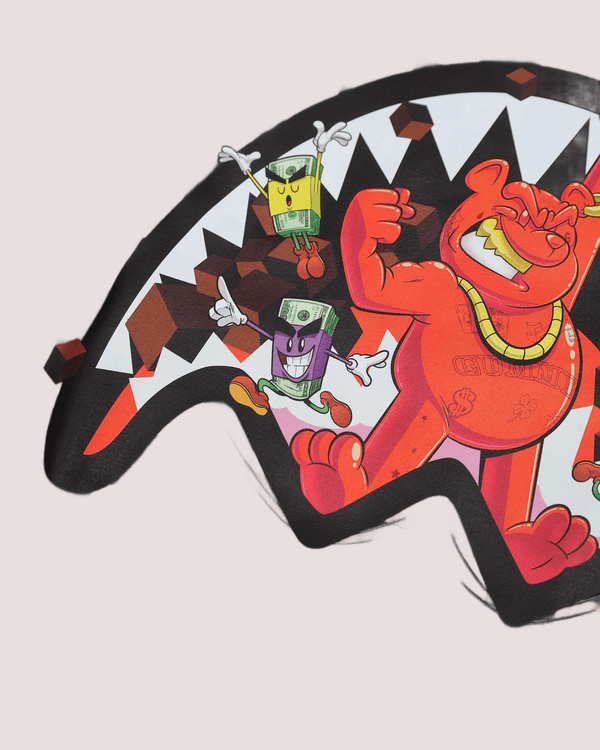 Get out bear checkered regular t-shirt SPY1424 /CHECK SPRAYGROUND 