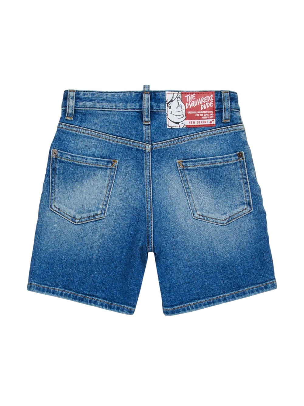 Shorts bambino denim blu slavato