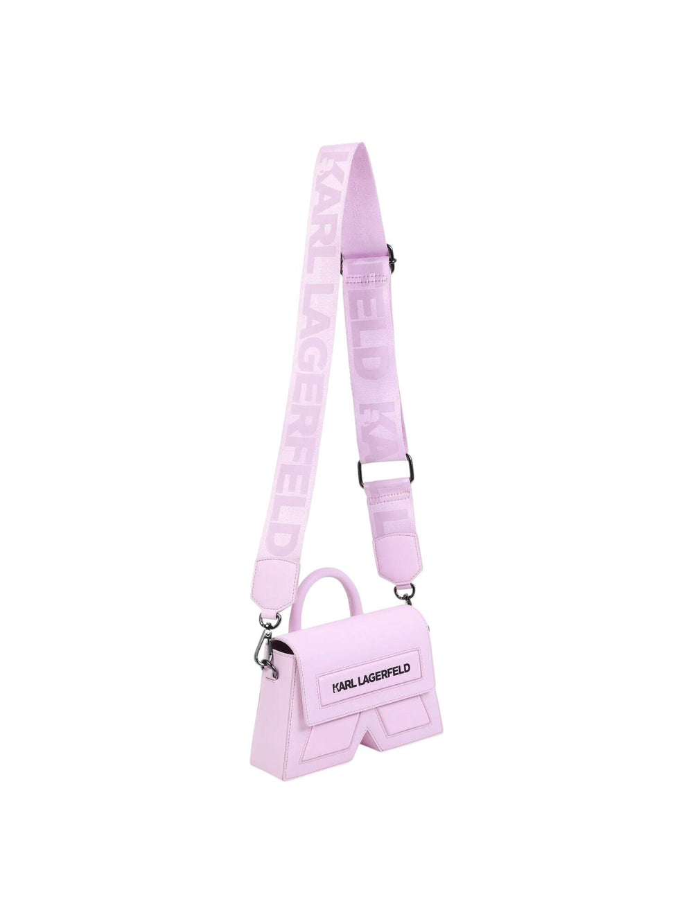 Borsa bambina rosa con tracolla logata  Modello Ikon K