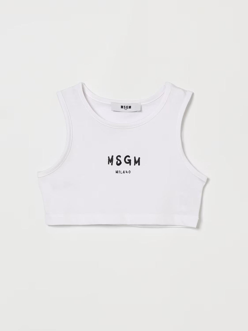 Top cropped con logo stampato S6MSJGTO011 /001 MSGM KIDS 