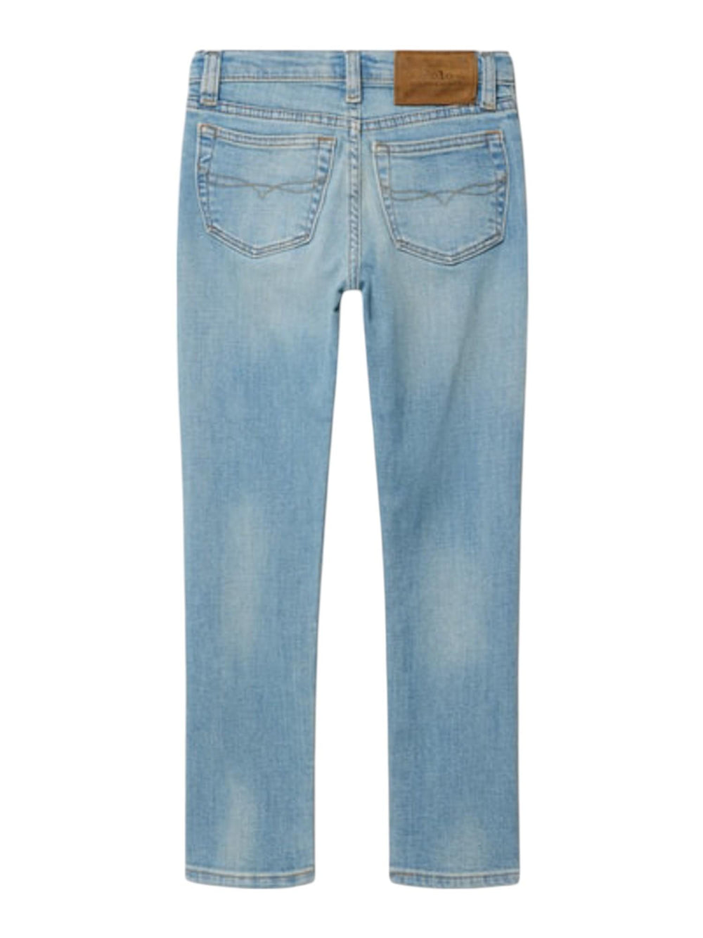 Jeans bambino blu chiaro in denim elasticizzato