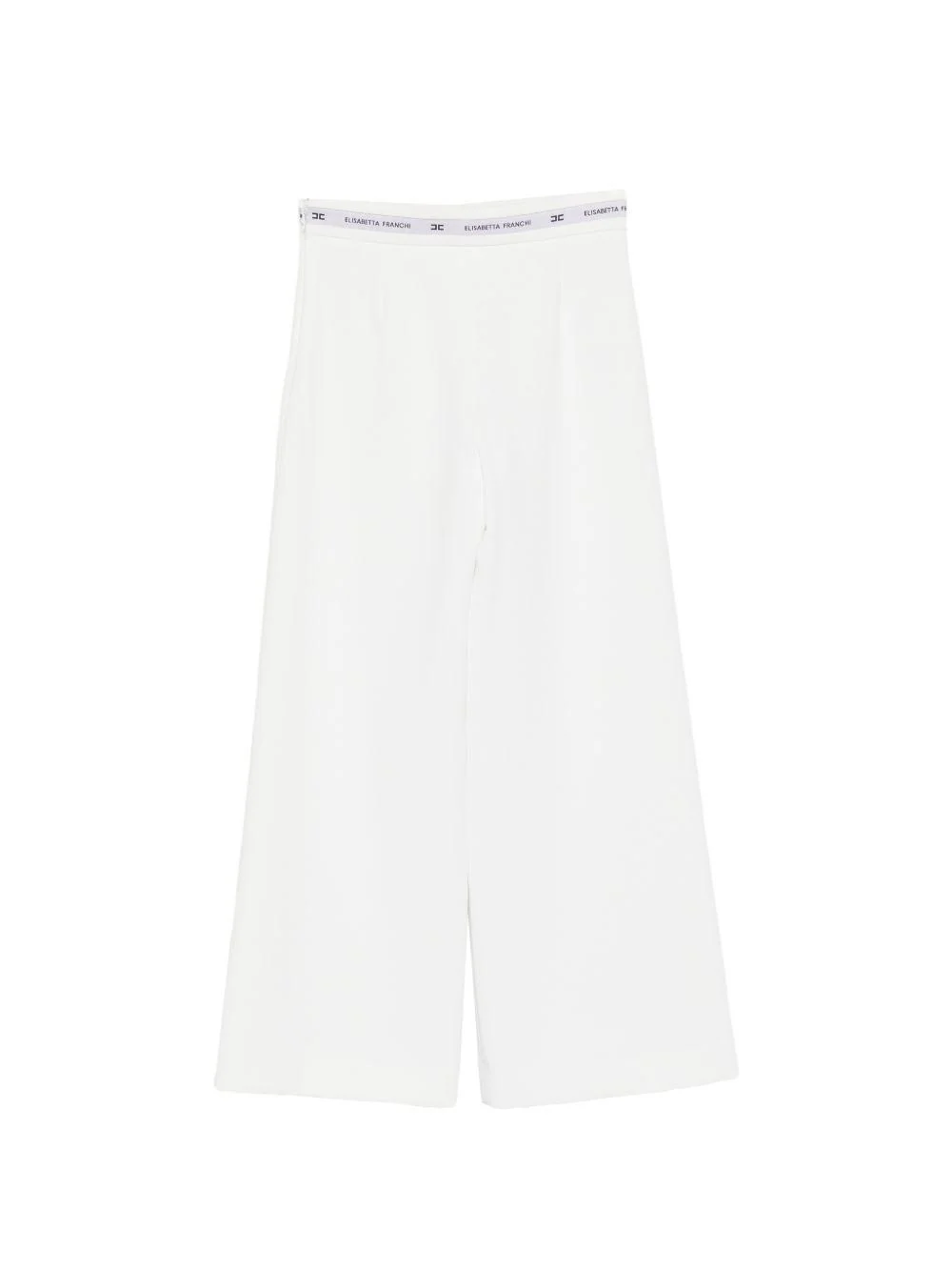 Pantalone  in crepe con nastro logato in vita EFPA314 GA022 /0195 ELISABETTA FRANCHI La Mia Bambina 