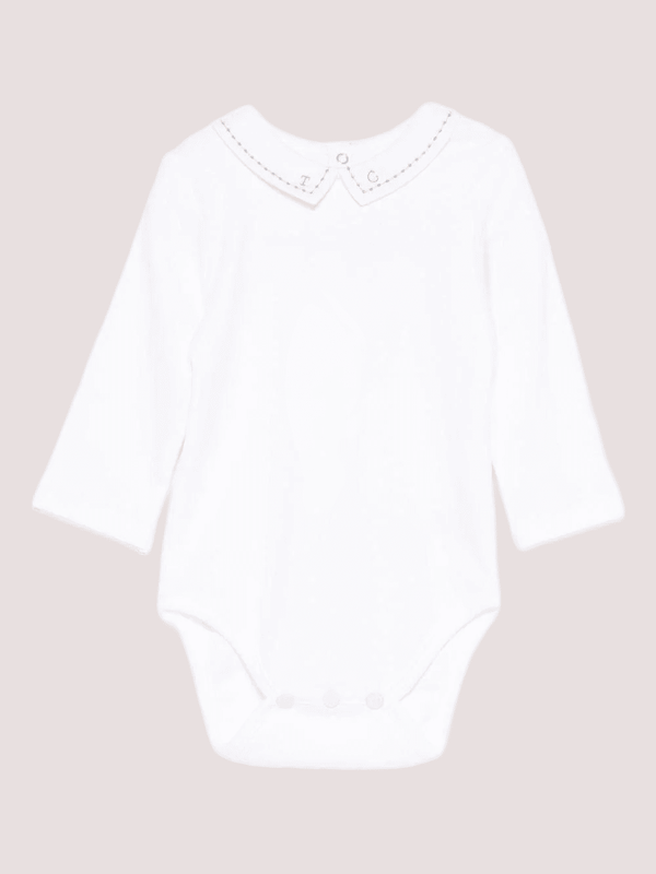 Tutina bianca con colletto alla Peter Pan CB11001 /1 Tartine et Chocolat 